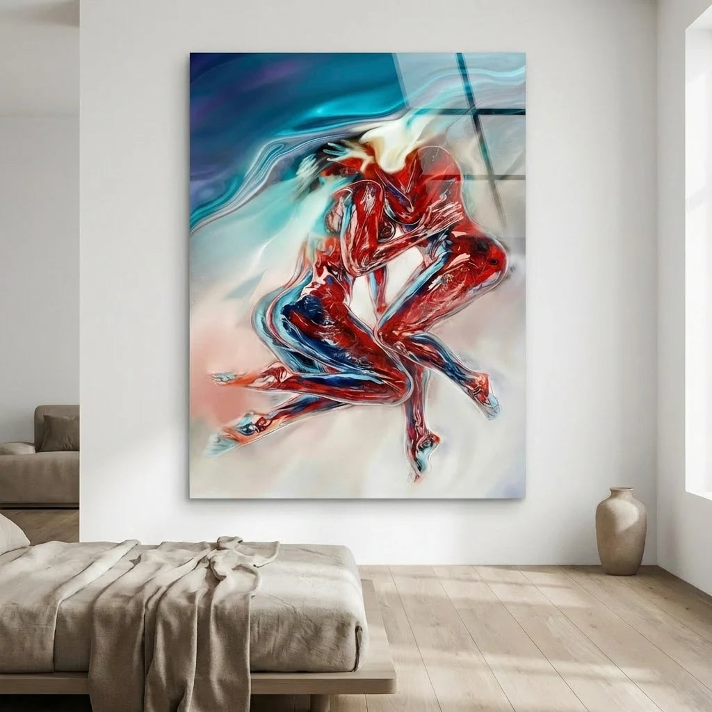 vægkunst fusion af moderne kærlighed – 40 x 60 cm / Plexiglas – vægkunst