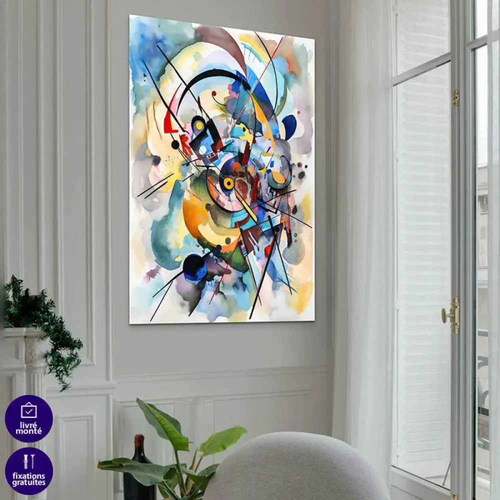 Tableau Abstrait Géométrie - Montableaudeco