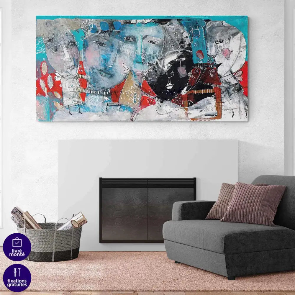 Tableau Abstrait L'appel des Anges - Montableaudeco