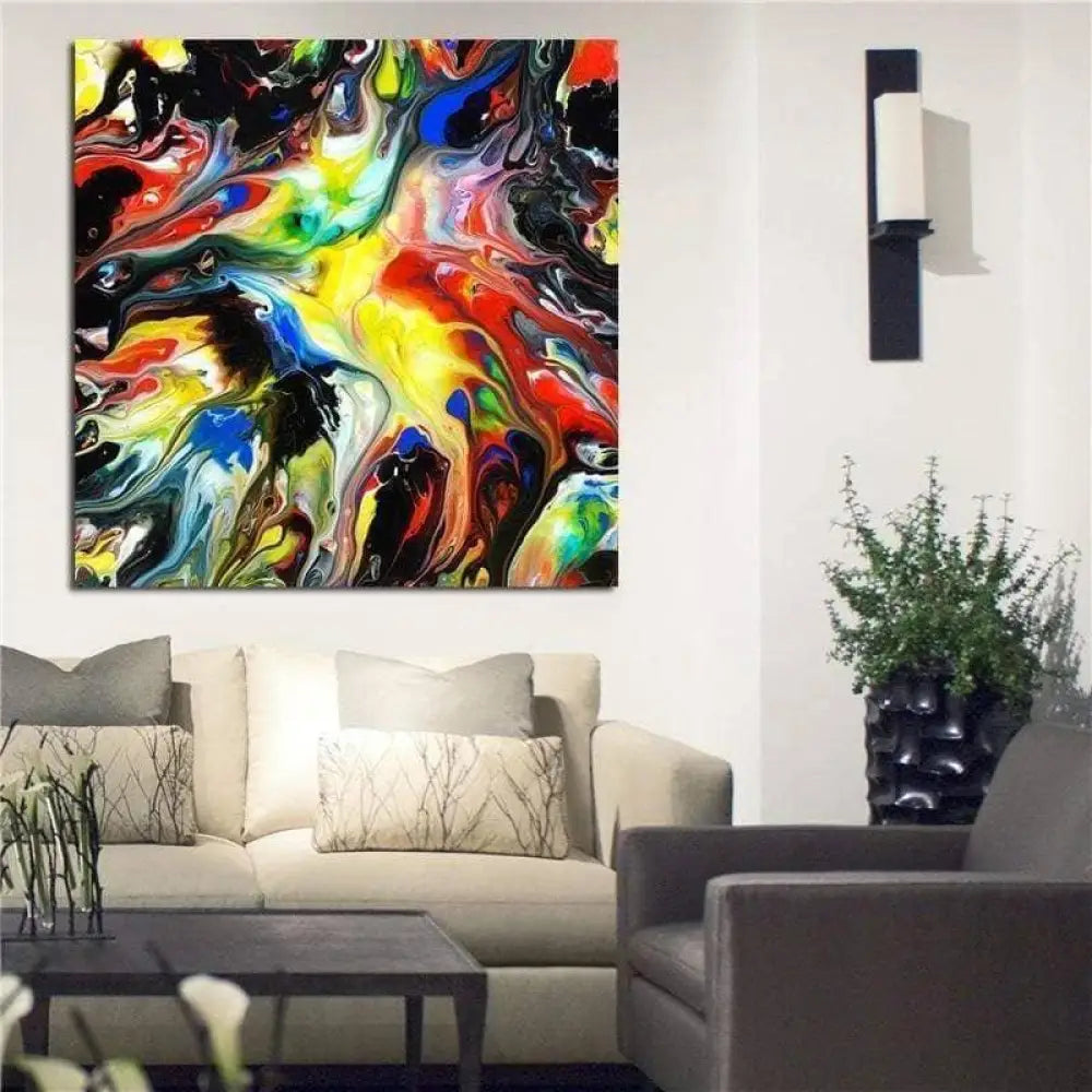 Tableau Abstrait Coloré