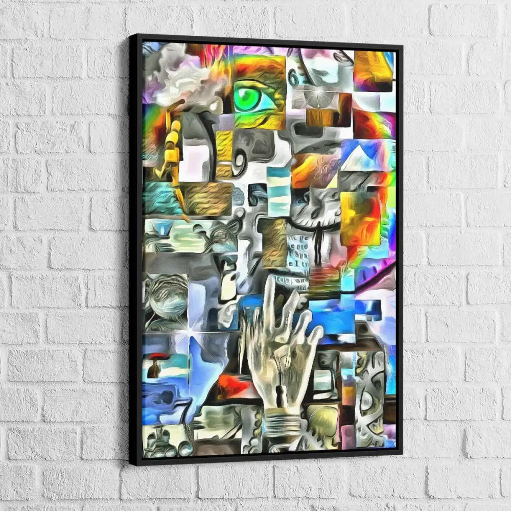 Tableau Abstrait Mécanique du Corp - Montableaudeco