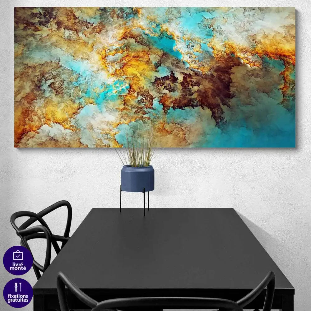 Tableau Abstrait Nouveau Monde - Montableaudeco