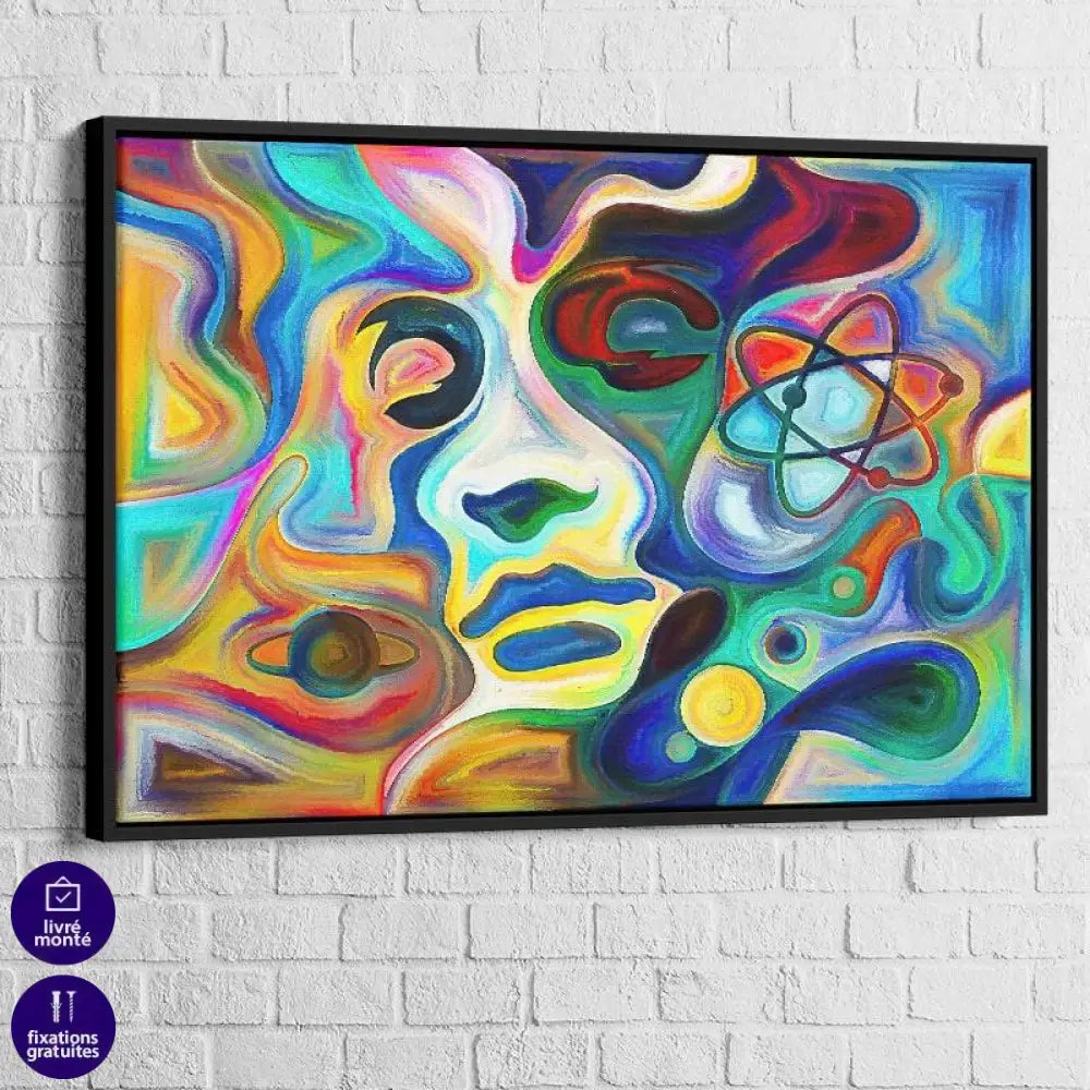 Tableau Abstrait Visage - Montableaudeco