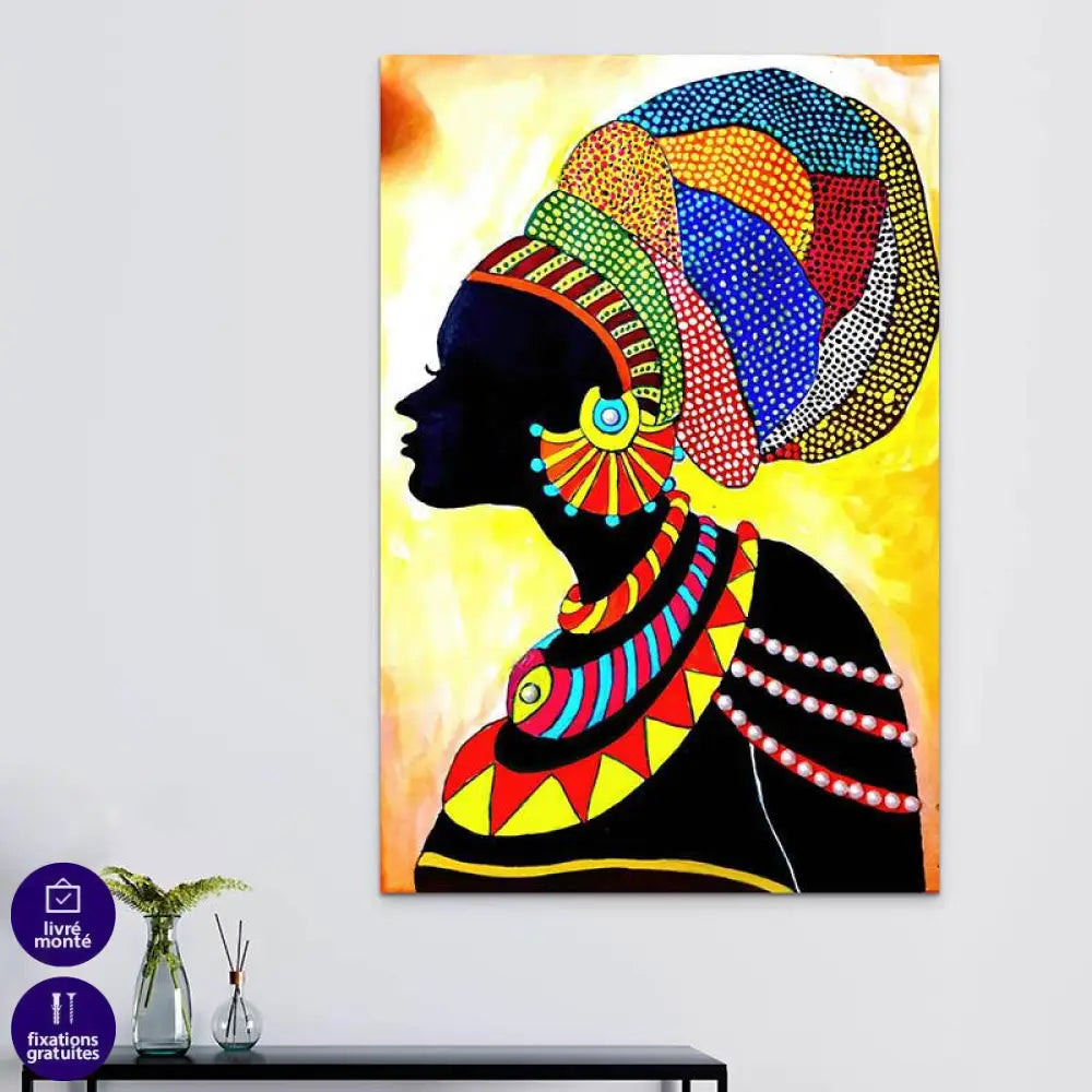 Tableau Afrique Femme Traditionnelle - Montableaudeco