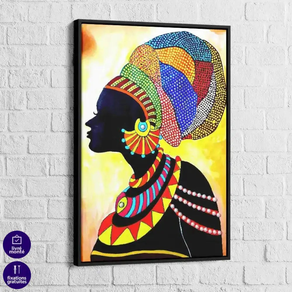 Tableau Afrique Femme Traditionnelle - Montableaudeco