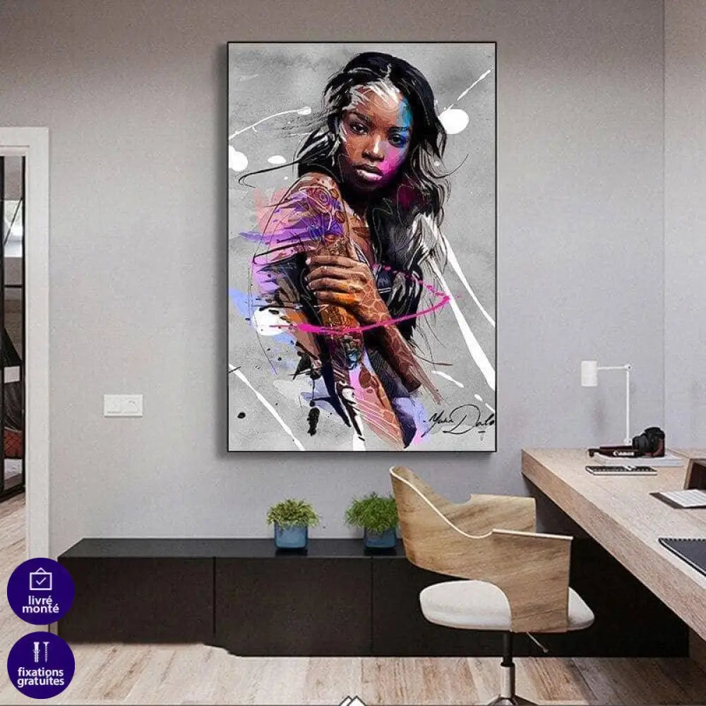 Tableau Afrique Jeune Africaine - Montableaudeco