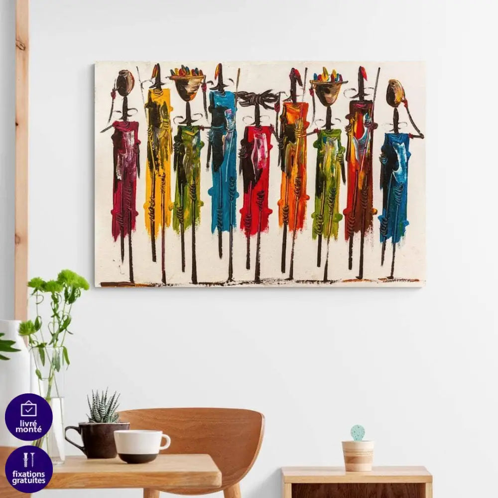 Tableau Afrique Les MaasaÏ - Montableaudeco