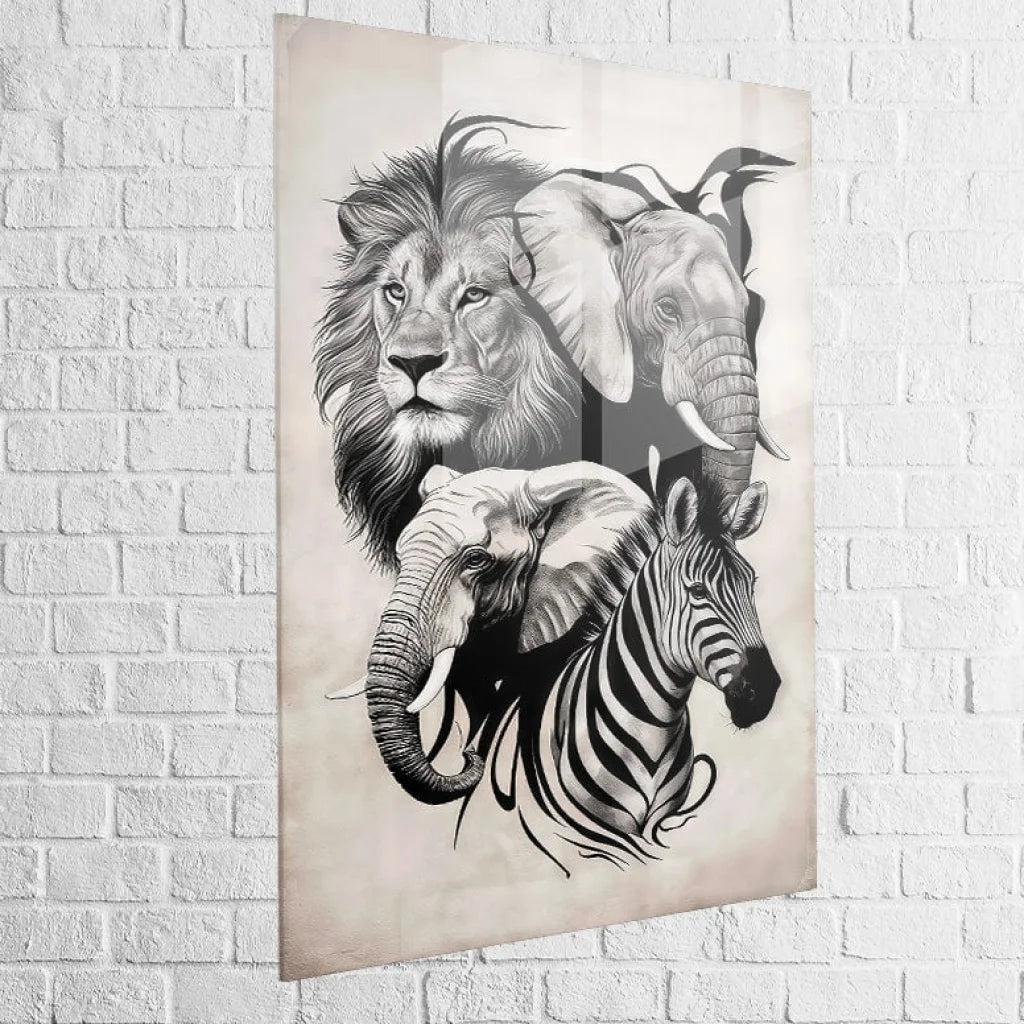 Tableau Animaux Force et Élégance 40x60cm / Plexiglas Tableau Animaux