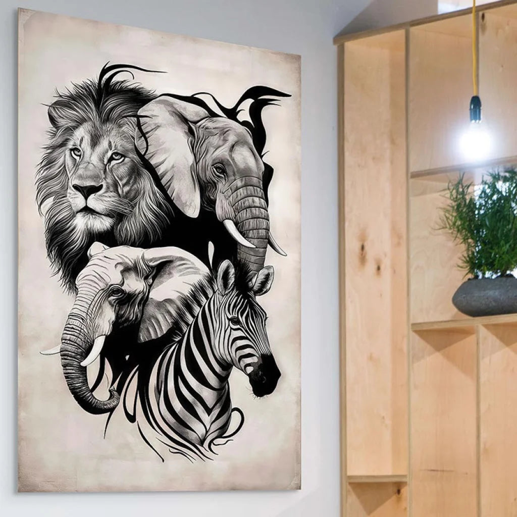 Tableau Animaux Force et Élégance Tableau Animaux