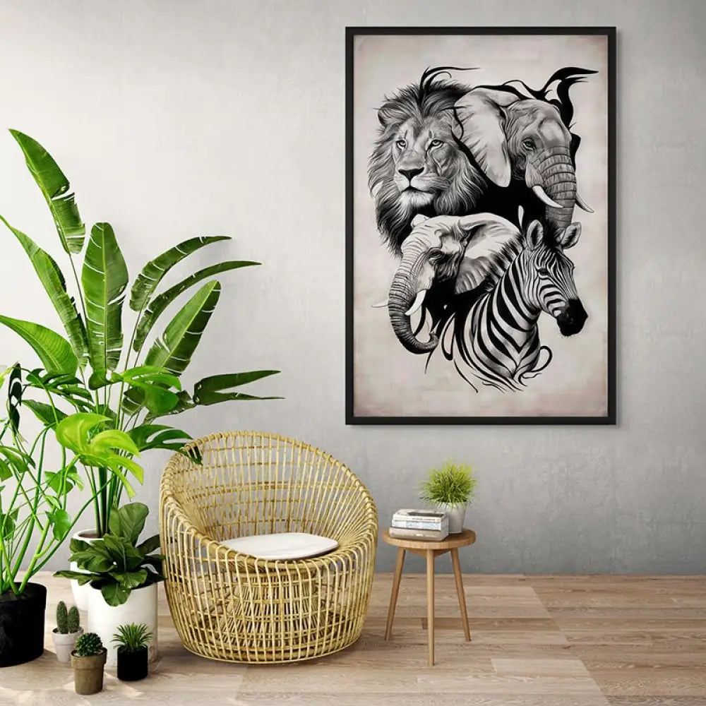 Tableau Animaux Force et Élégance Tableau Animaux