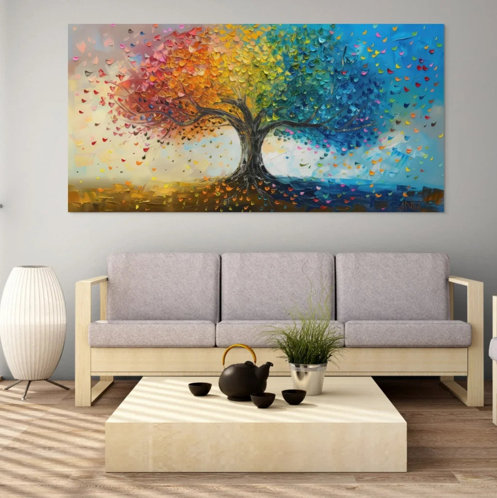 Tableau Arbre Éclat de Feuilles 4