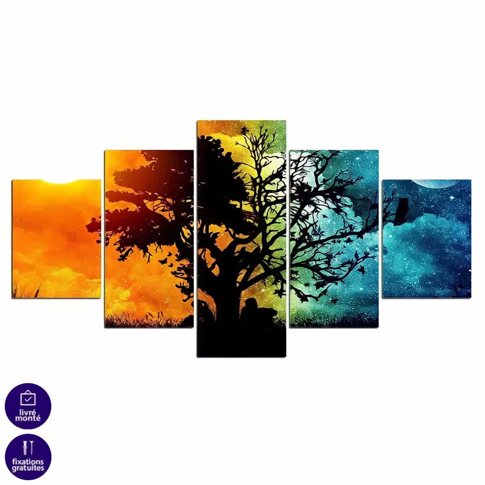 Tableau Arbre Le Jour et la Nuit - Montableaudeco