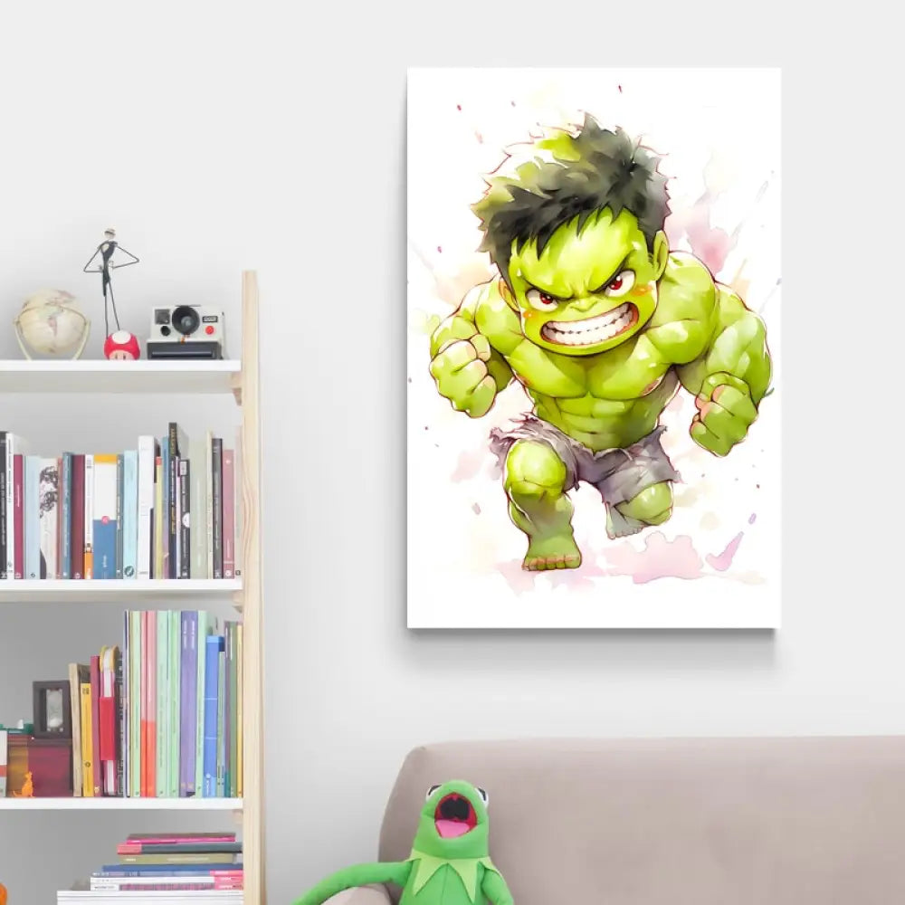 Tableau Baby’s Marvel 40x60cm / Affiche sans cadre / Hulk Tableau Enfant
