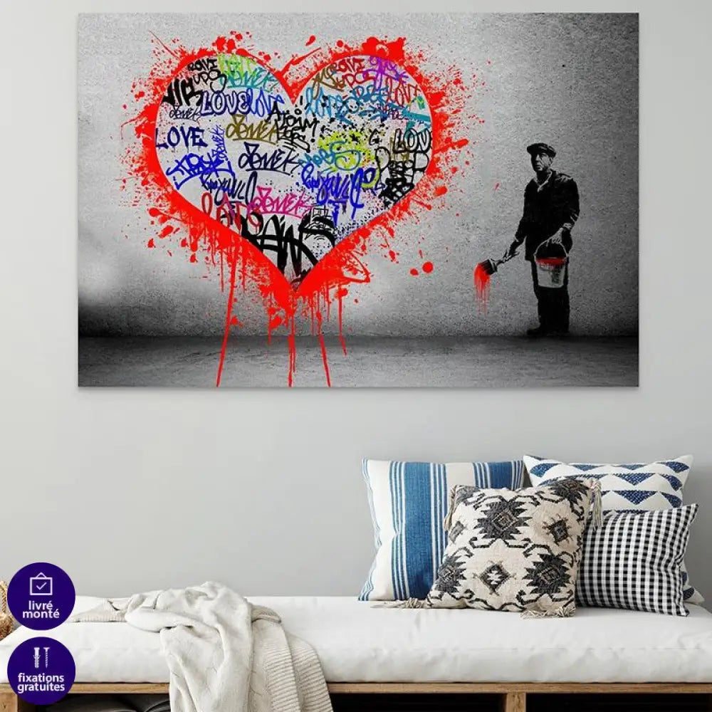 Tableau Banksy Le Peintre - Montableaudeco