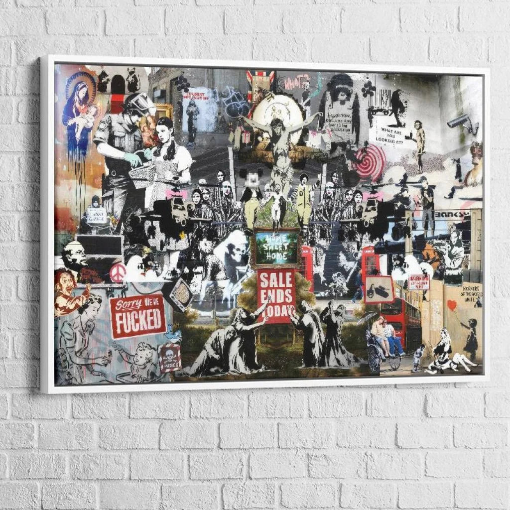 Tableau Banksy Mozaîc - Montableaudeco
