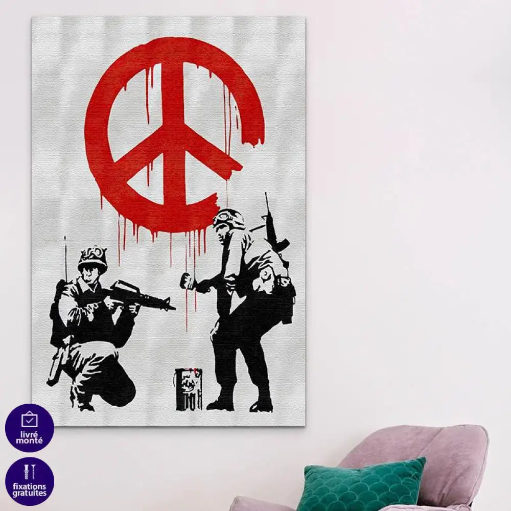 Tableau Banksy Soldiers CND - Montableaudeco