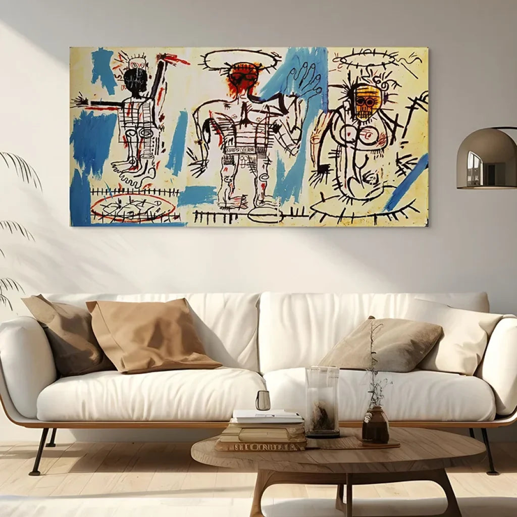 basquiat baby boom composition triptyque énergie néo-expressionniste
