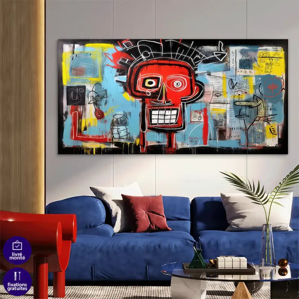 Œuvre graphique contemporaine pour déco de salon originale