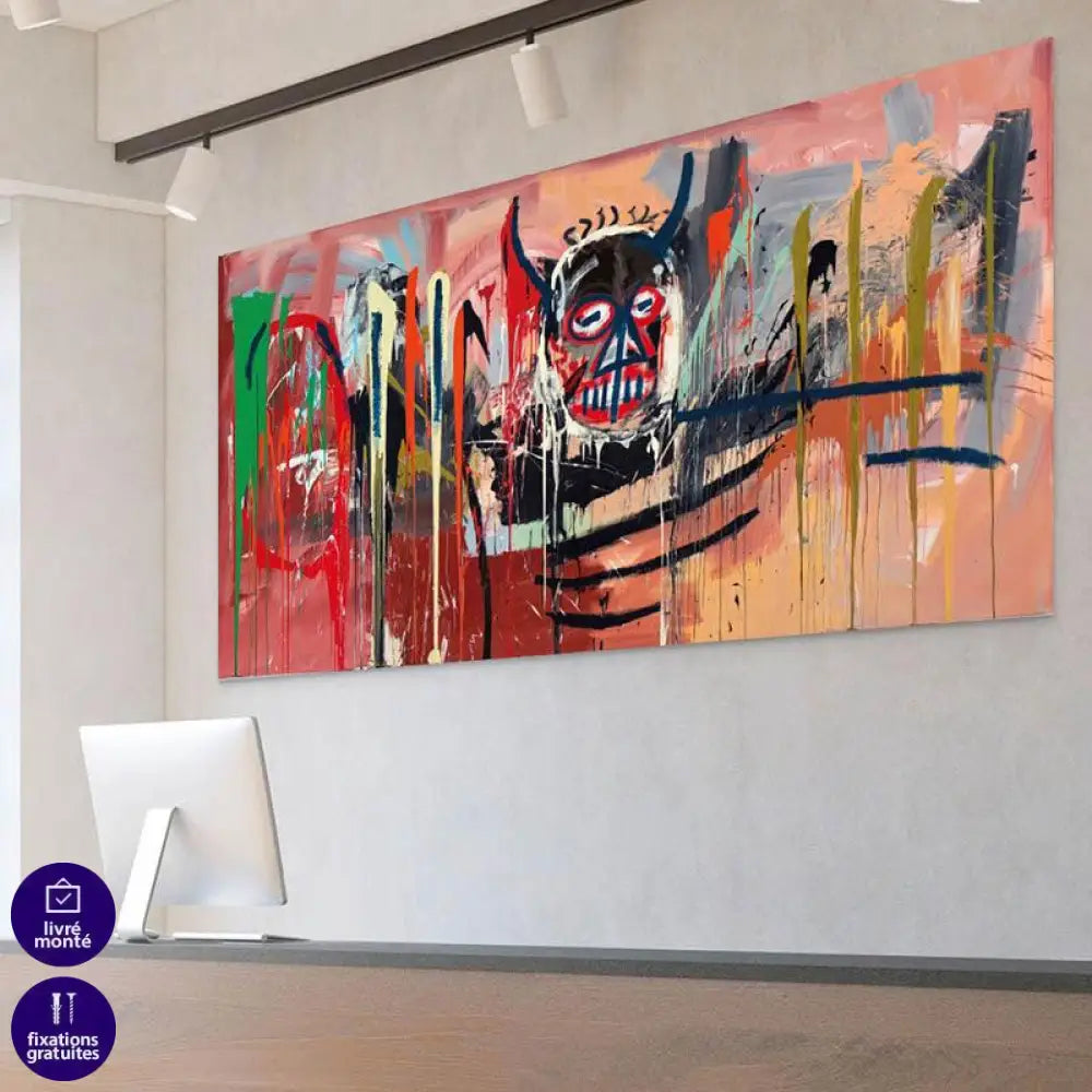 Tableau Basquiat en 1982 - Montableaudeco