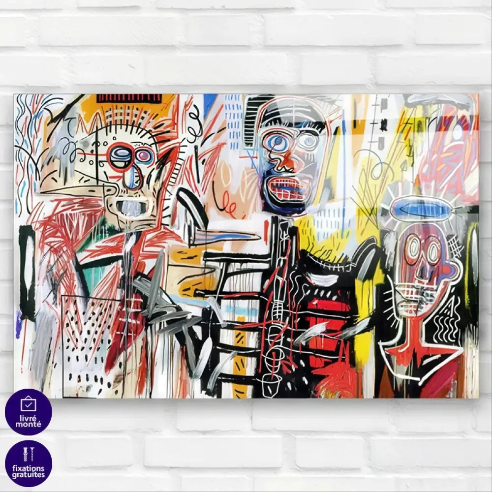 Tableau Basquiat Philistines 1982 Plexi