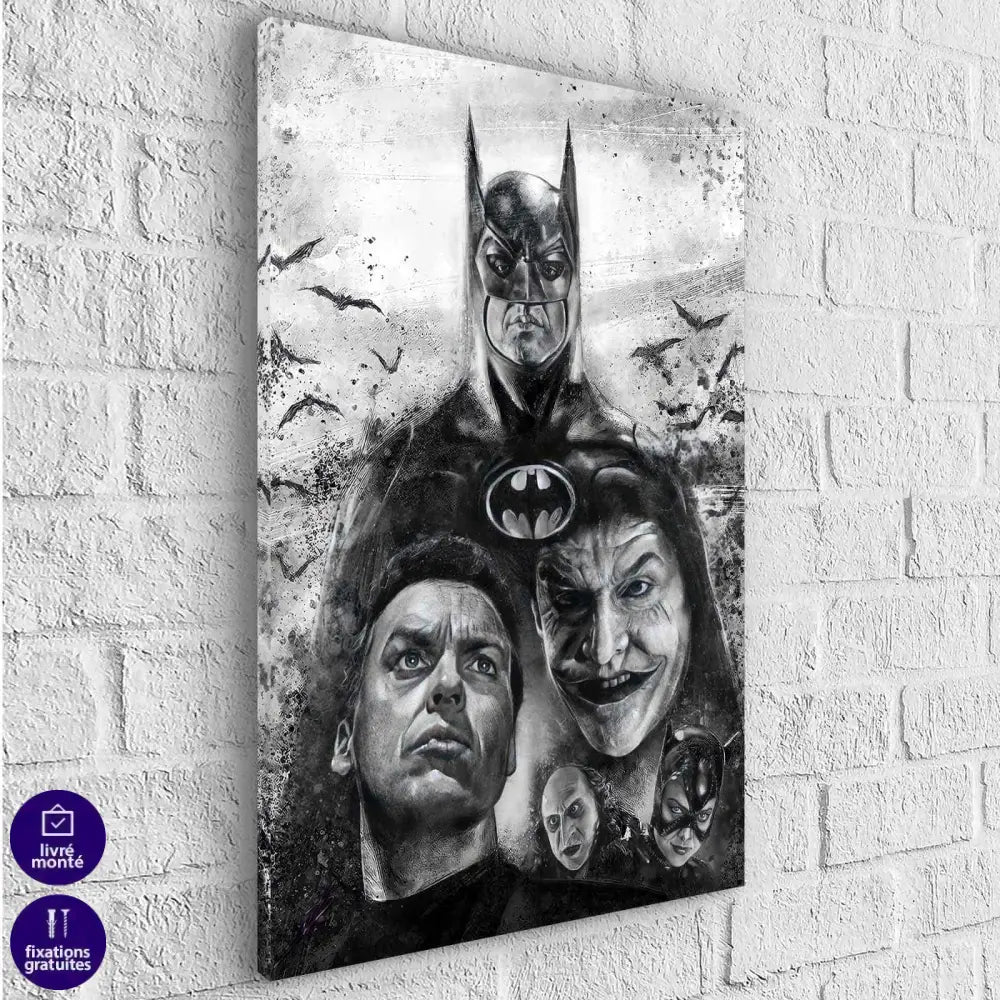 Tableau Batman Noir et Blanc - Montableaudeco