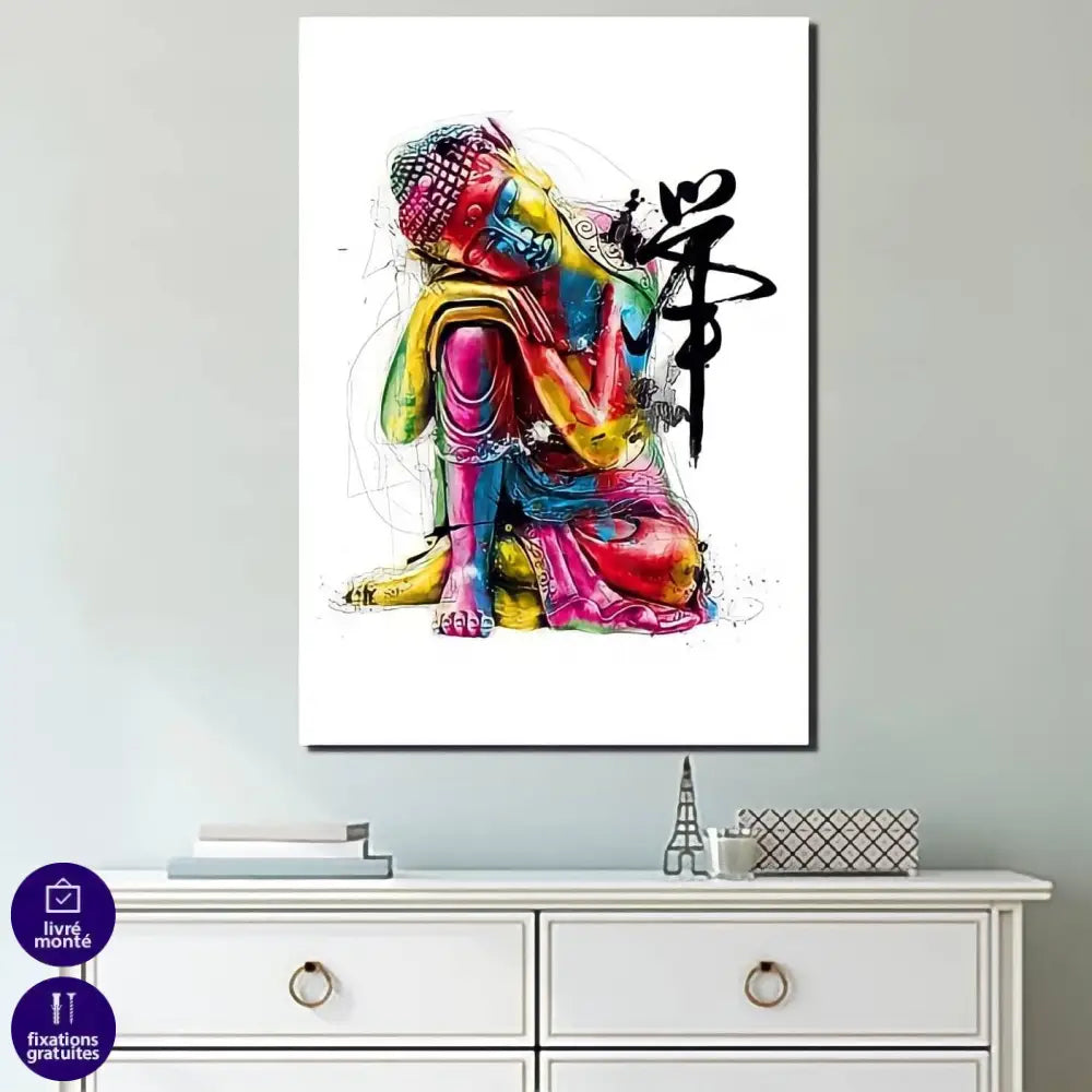 Tableau Bouddha Coloré - Montableaudeco