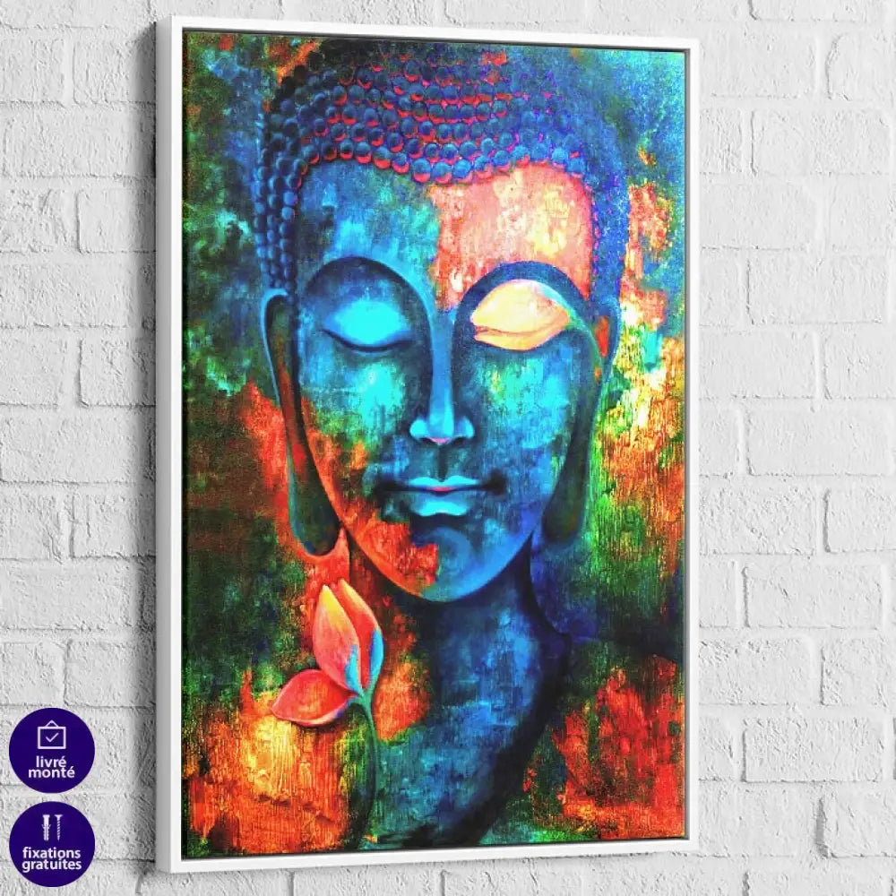Tableau Bouddha et le Lotus Flamboyant 5