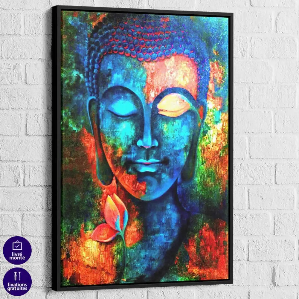 Tableau Bouddha et le Lotus Flamboyant 3