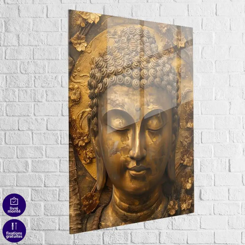 Tableau Bouddha | Méditation en Or | Offre De Bienvenue -20% c