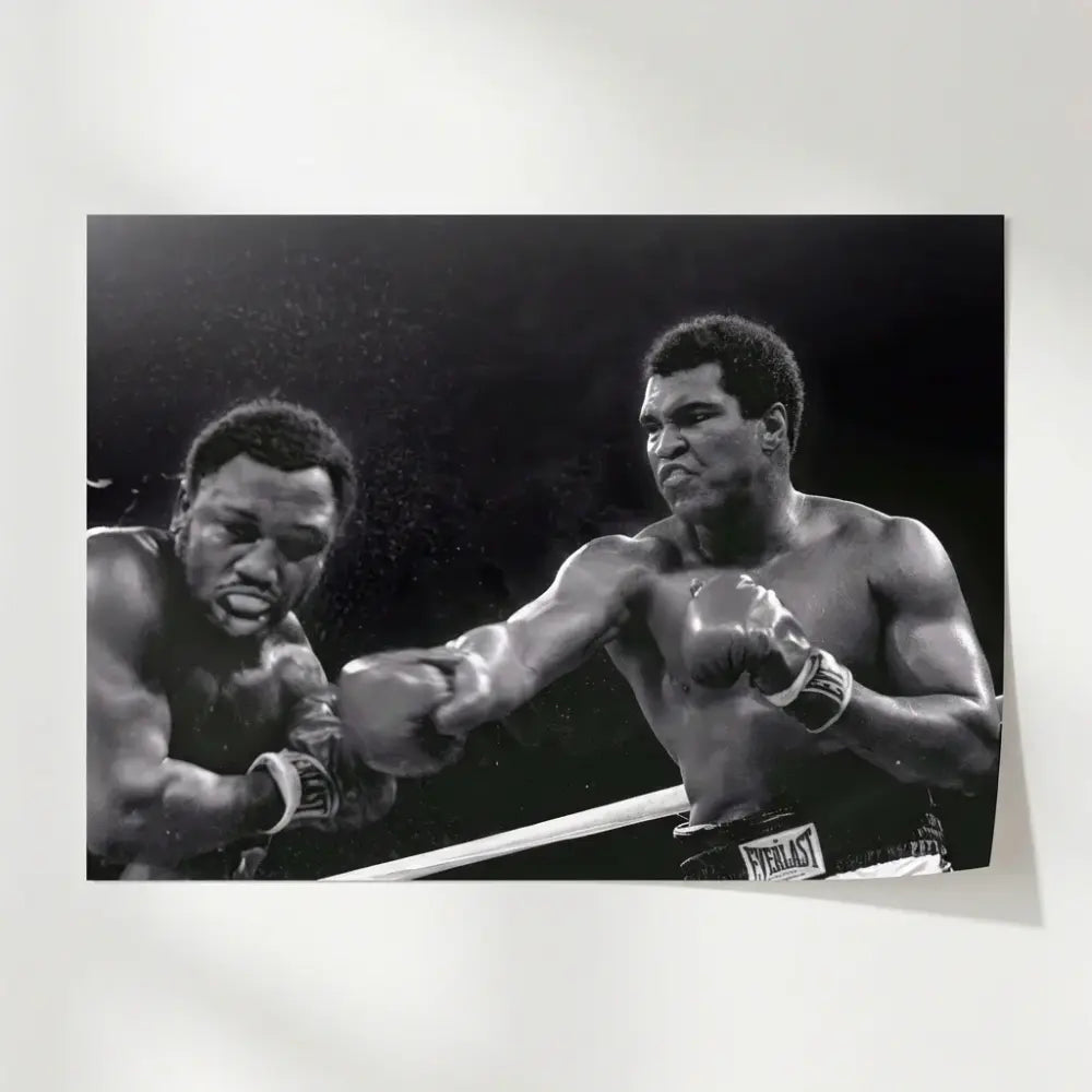 Tableau Boxe – Duel de Légende (Ali vs Frazier) - 40x60cm / Affiche sans cadre - Tableau Sport