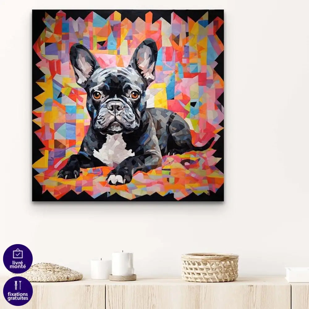 Tableau Bulldog Français - Montableaudeco