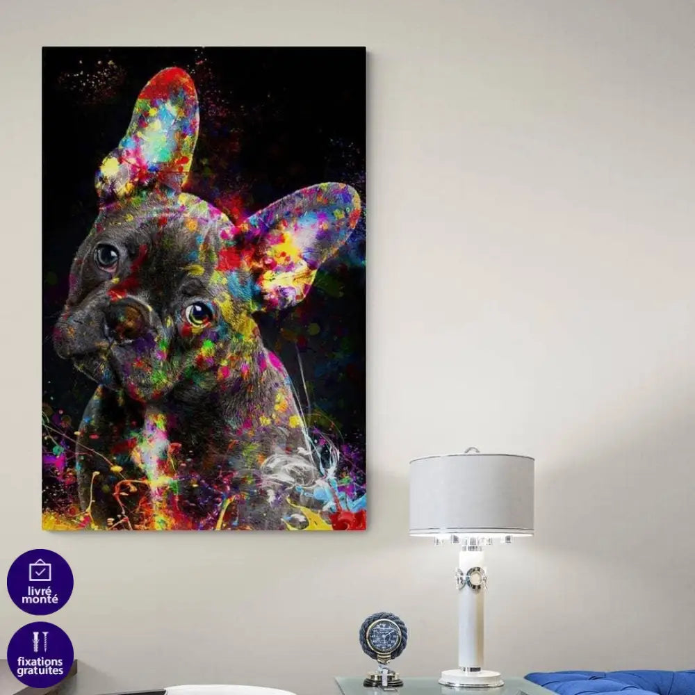 Tableau Bulldog Français - Montableaudeco