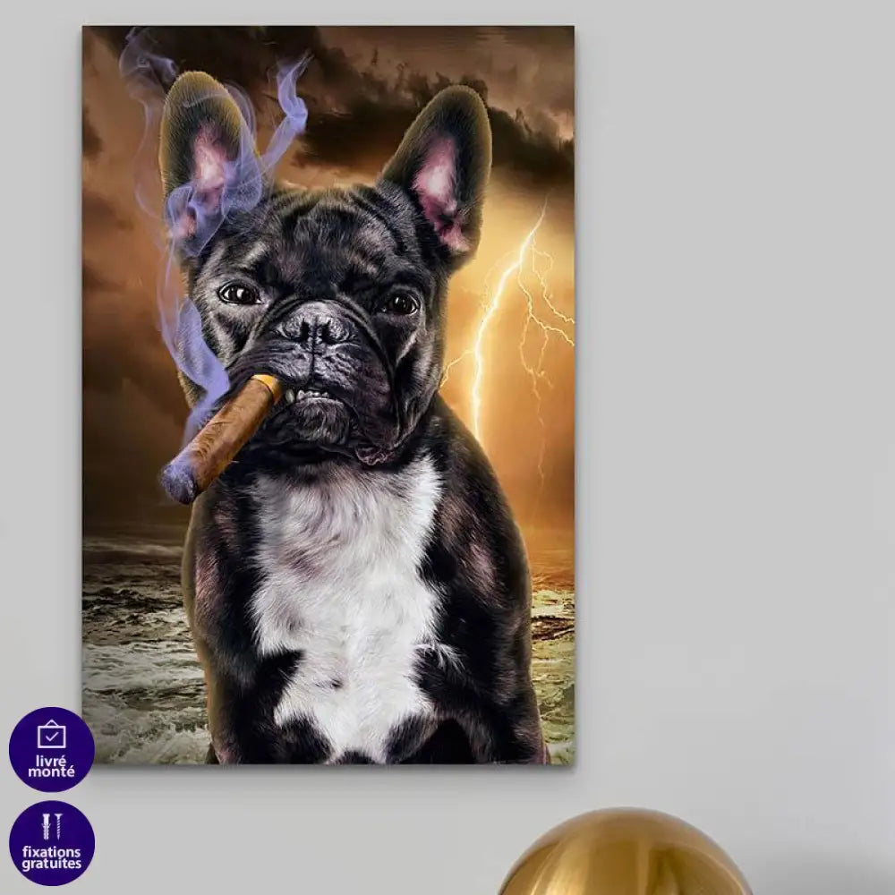 Tableau Bulldog Français | Déco Originale | Offre de Bienvenue -20%