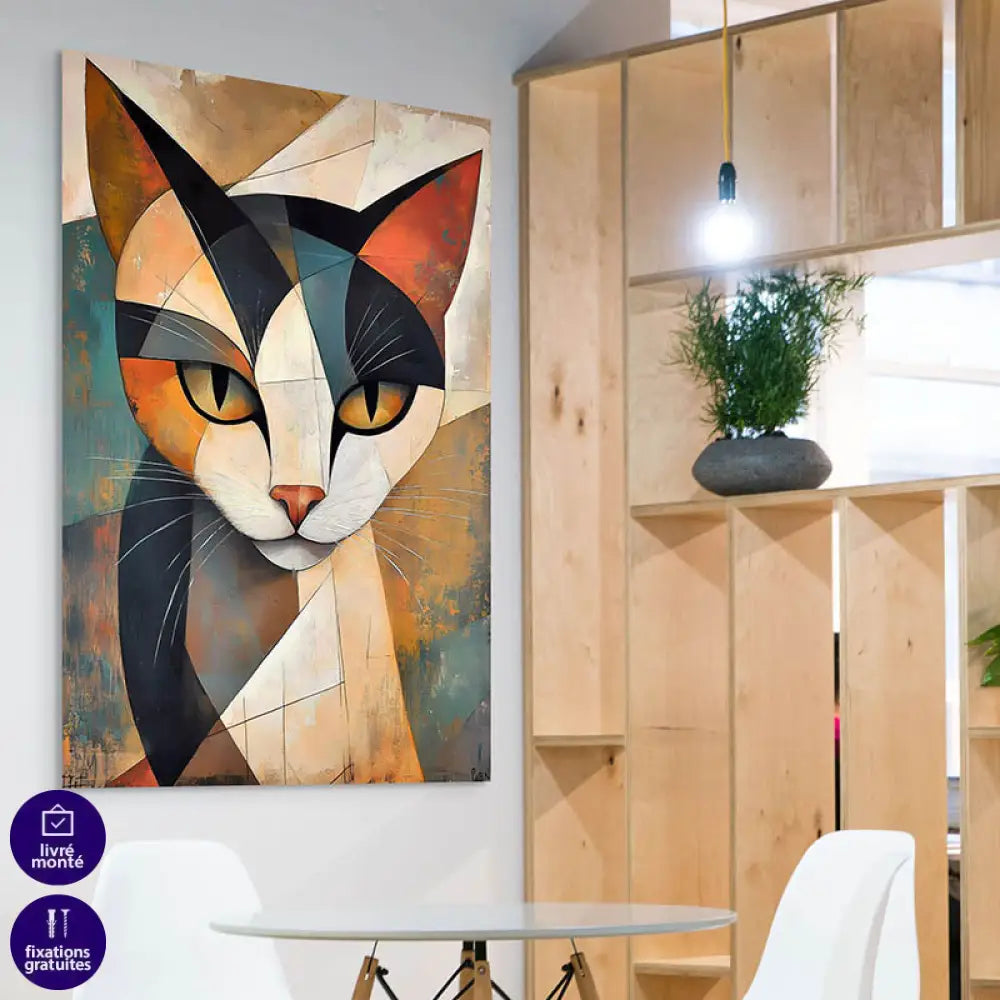 Tableau Chat à Facettes Tableau Chat