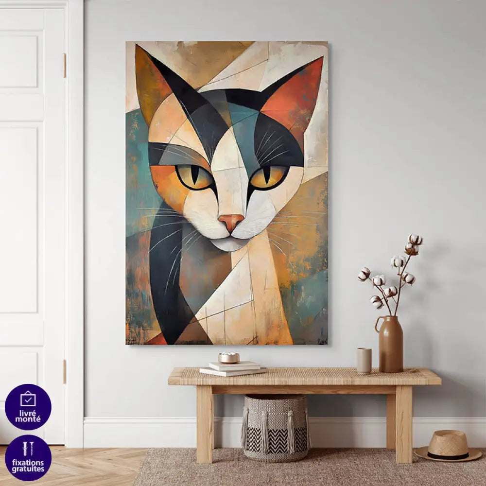 Tableau Chat à Facettes Tableau Chat