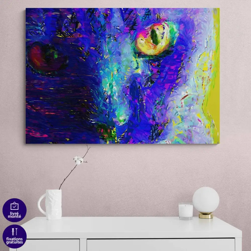 Tableau Chat Bleu - Montableaudeco