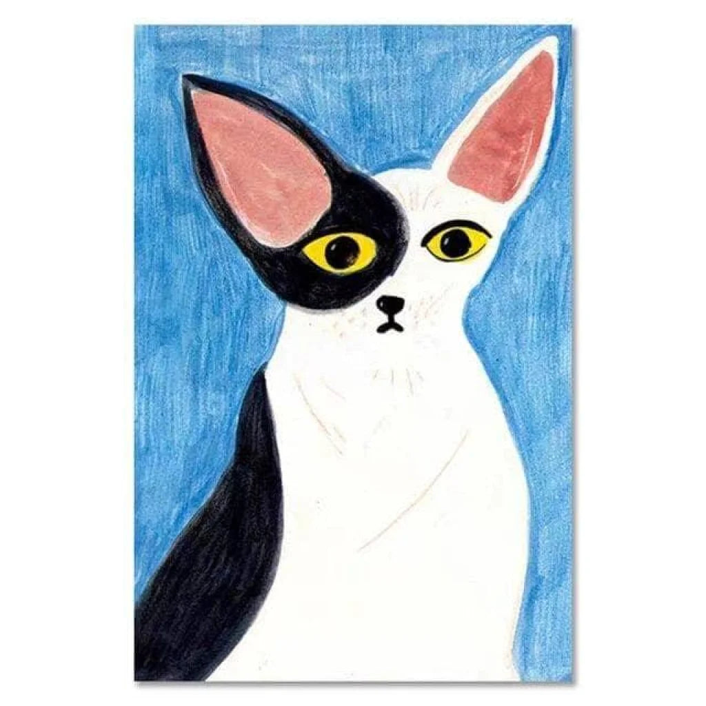 Tableau Chat Coloré | Déco Original | Offre de Bienvenue -20% e