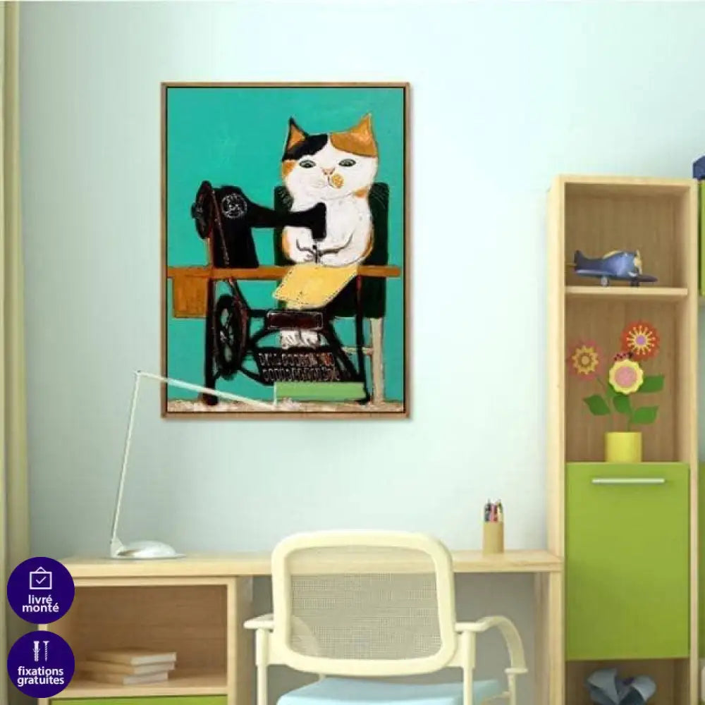 Tableau Chat Coloré Fun Collection 13 Pièces - Montableaudeco