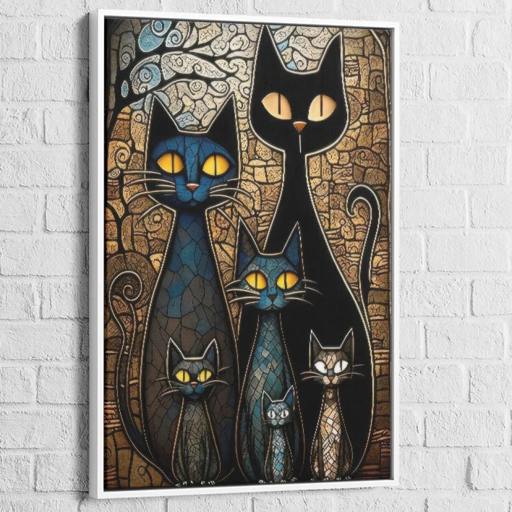 Tableau mural chats modernes – style mosaïque