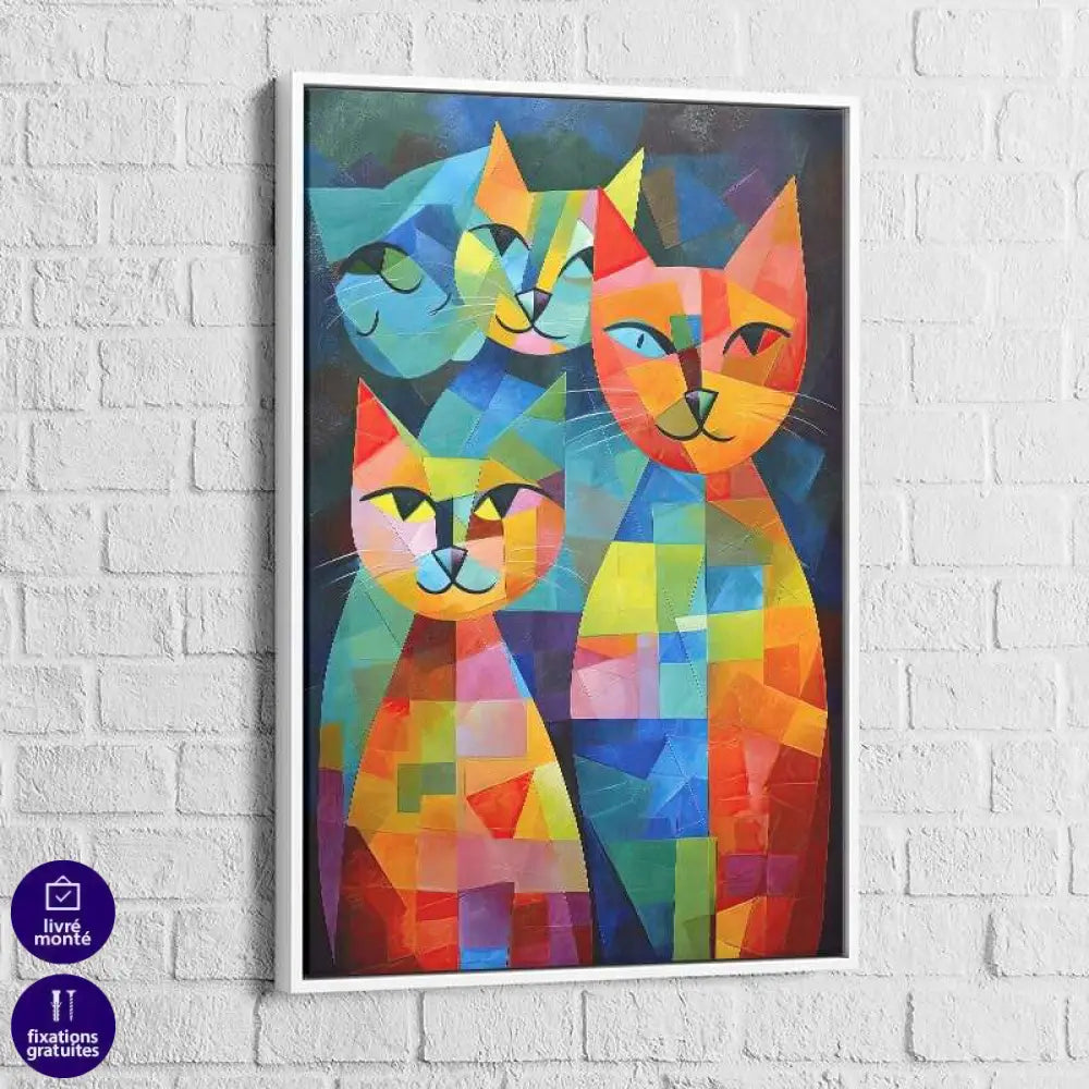 Tableau Chat | Mosaïque Miaou | Offre De Bienvenue -20% d