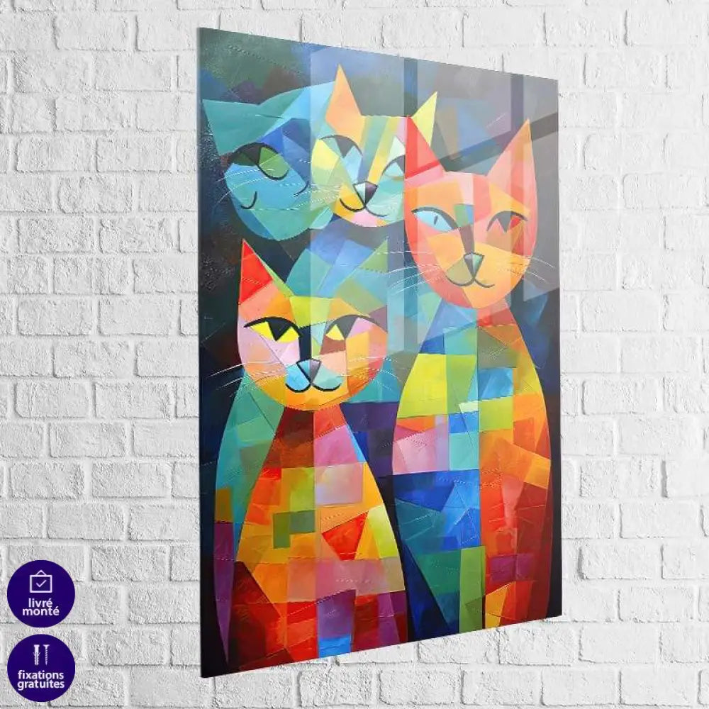 Tableau Chat | Mosaïque Miaou | Offre De Bienvenue -20% e