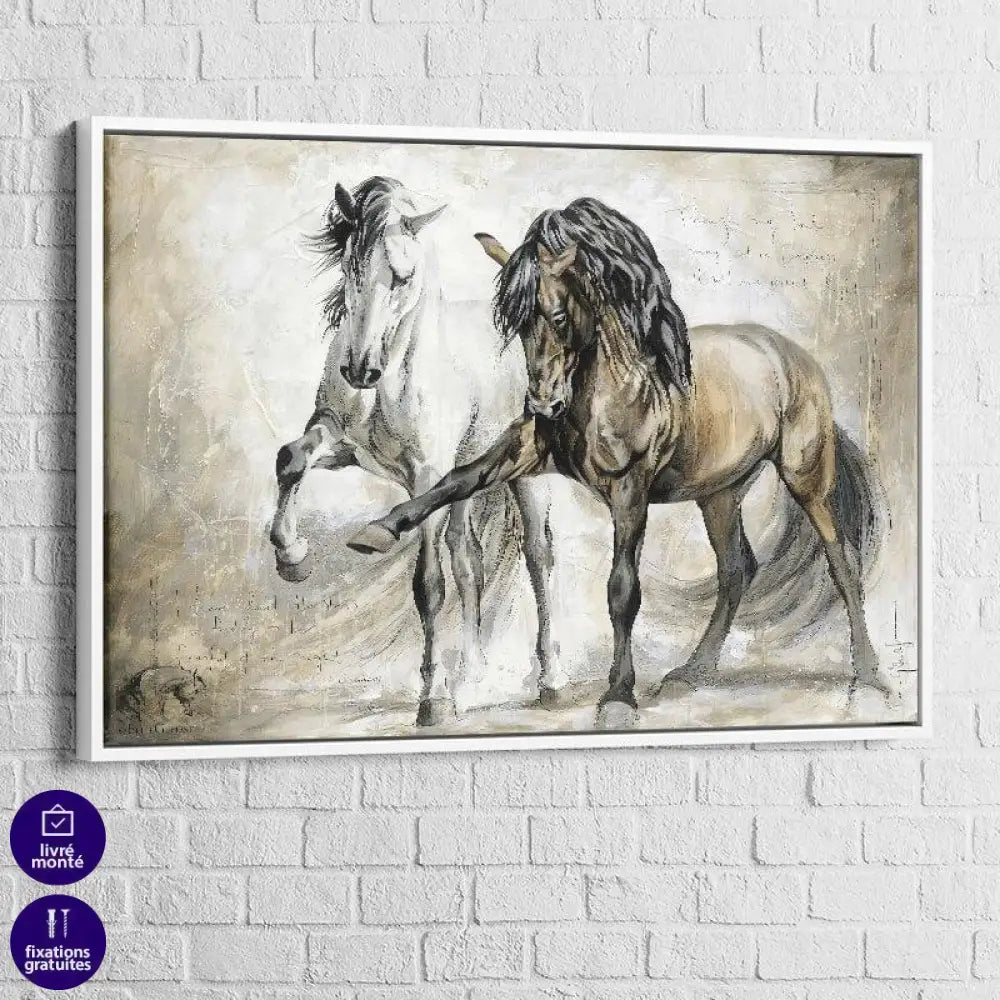 Tableau Cheval Rétro - Montableaudeco