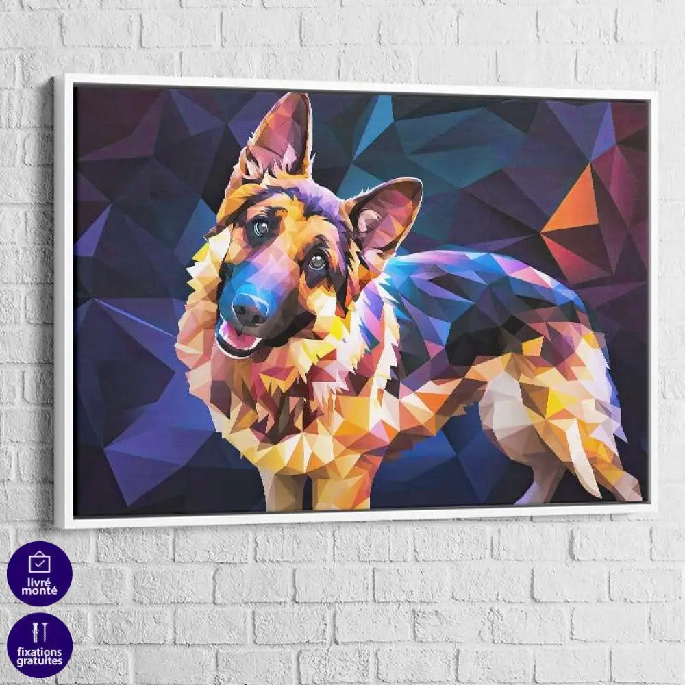 Tableau Chien | Le Berger Allemand Pop | Offre De Bienvenue -20% d