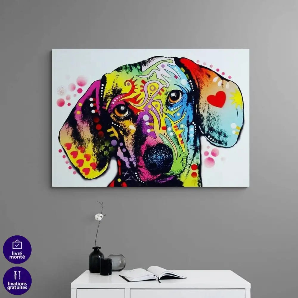Tableau Chien Mon Jolie Teckel - Montableaudeco