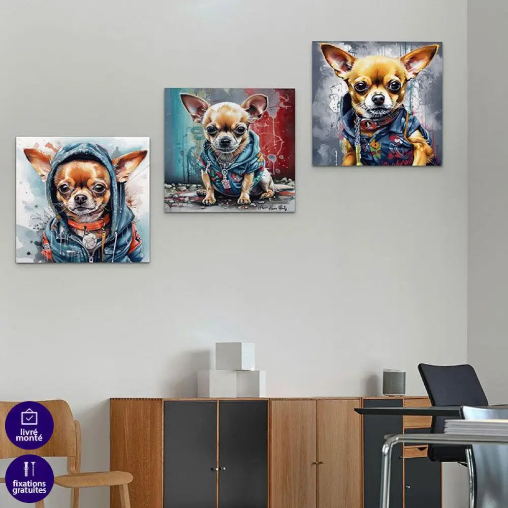 Tableau Chihuahua Mignon - Montableaudeco