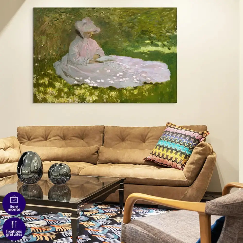 Tableau Claude Monet Printemps 1872 reproduction sur toile