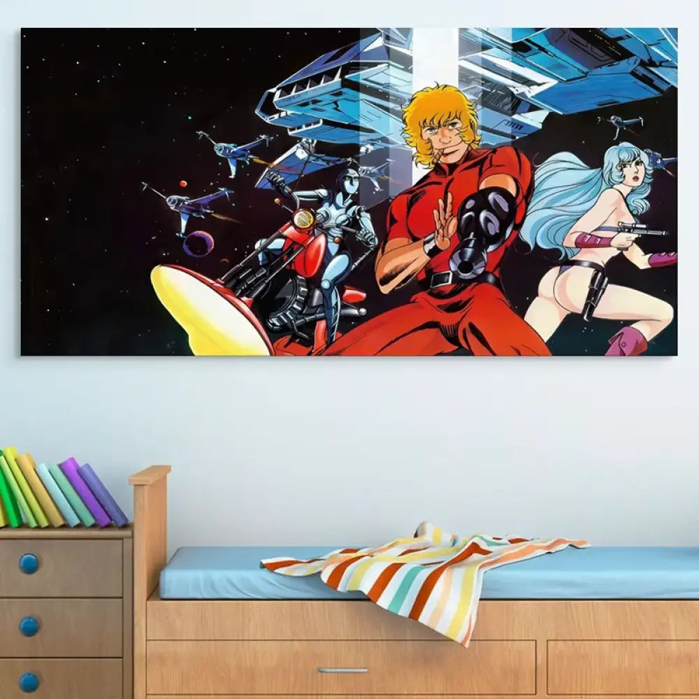 Tableau Cobra L’Aventurier de l’Espace style pop culture rétro