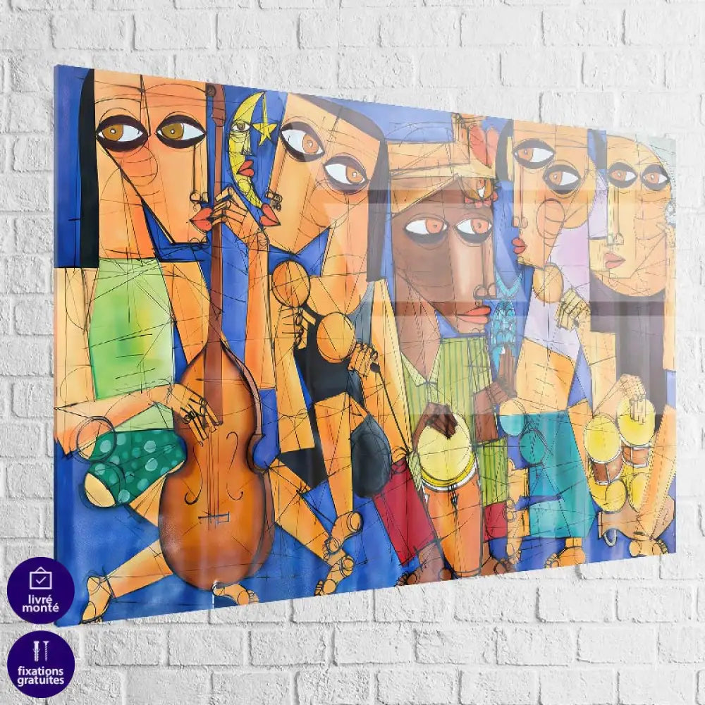 Tableau plexiglas Les Rythmes du Soleil – effet brillant premium pour intérieur design