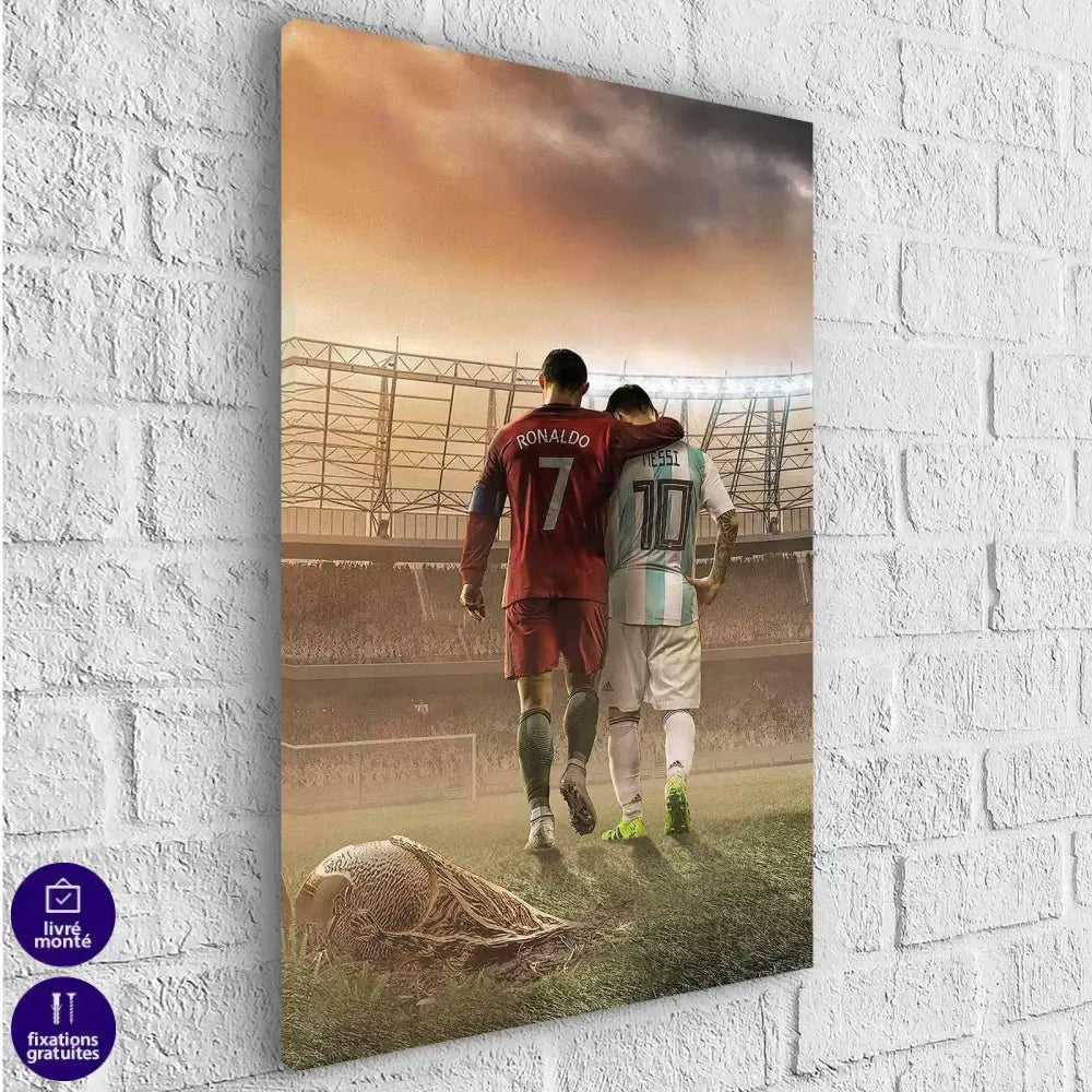 Tableau CR7 et Lionel Messi - Montableaudeco