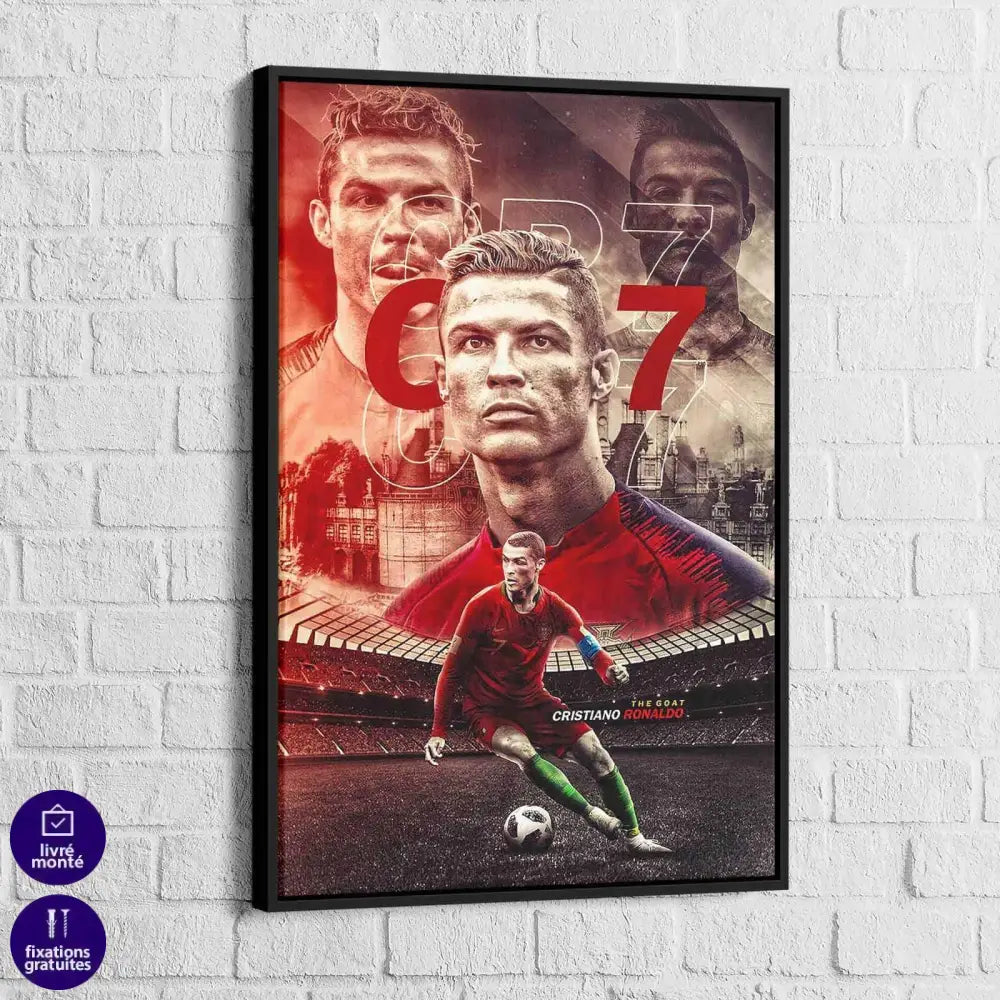 Tableau Cristiano Ronaldo CR7 Légende - Montableaudeco